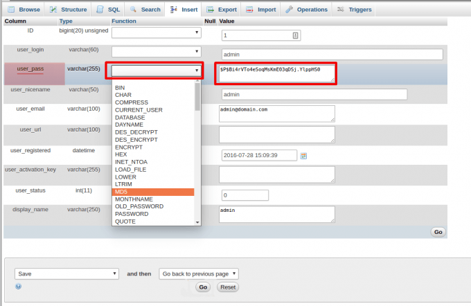 Cara Reset Password WordPress